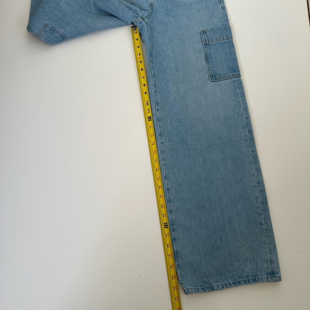 Frame Denim Light Blue Jeans with Silver Button 100%cotton - Picture 12 of 15